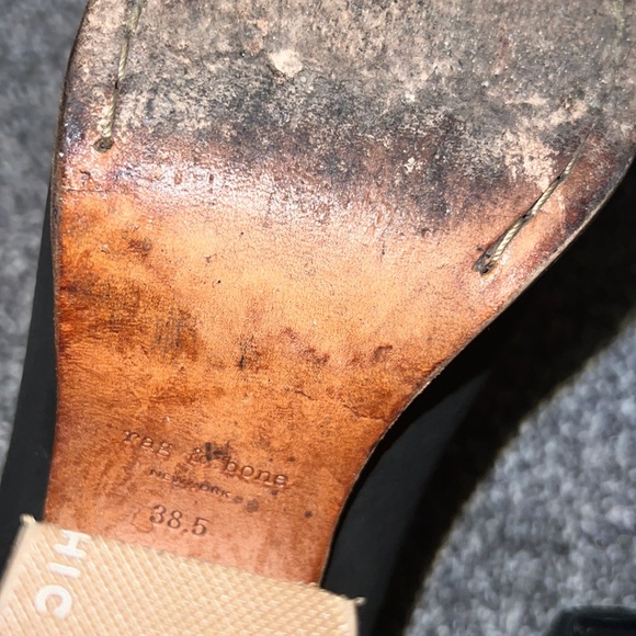 Rag & Bone HARROW Bootie Ankle Boot Women's US 8.5 EU 38.5 Black suede Leather. - Picture 15 of 15